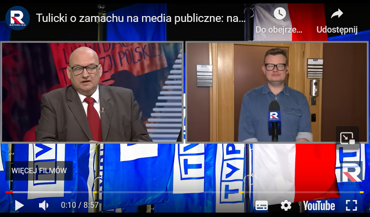 Relacja z przejęcia TVP.